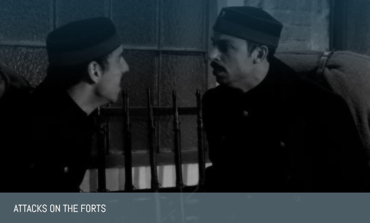 Attacks on the forts